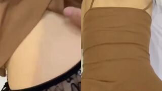 Tranh thủ vén váy làm nháy với chị dâu khi anh đi làm
