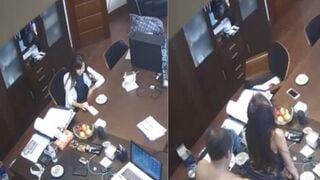 Sếp đụ thư ký bí mật trong văn phòng