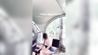 Em teen Việt MỹHạnh2000 mông to tròn cùng a đi cắm trại bú cu public cho a bắn tinh