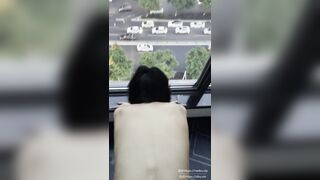 Đụ em ghệ dâm bên cửa kính vừa đụ vừa ngắm phong cảnh thành phố tuyệt đẹp #4