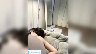 Trói tay em lại mà anh không địt liền lấy sextoy thọc quanh bướm em
