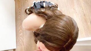 C dâu mông to bím múp khỏa thân bò dưới sàn gạ e trai đụ bắn ngập lồn chị