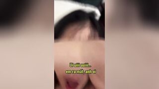 Ôi em ra mất anh ơiii, anh ra nhiều thế !! Em nó khẩu dâm cực nứng