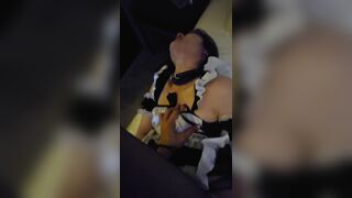 Người yêu mặc đồ hầu gái cho người yêu địt nát cả lồn