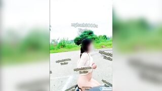 Em Mỹ Hạnh dâm nứng lồn ra giữa đường móc lồn gạ bú cu người lạ #6
