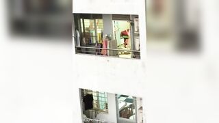 Quay lén em teen chung cư nhà bên