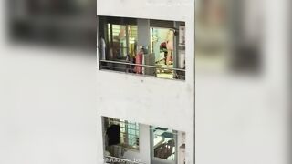 Quay lén em teen chung cư nhà bên