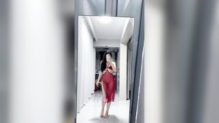 E ghệ xinh dâm khoe mới mua đồ ngủ mới gợi cảm,tối liền bị a đè ra đụ sướng tê lồn