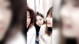 4 cute Chinese teens group sex orgy in hotel