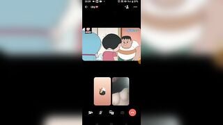 vừa xem hoạt hình vừa xem bé 2k9 khoe vú - phần 2