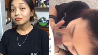 Không chịu bú cu thì dượng bắt ra ban công cho bú
