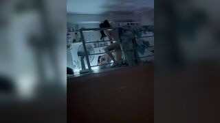 Quay lén cặp sinh viên phòng bên địt nhau