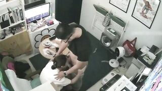 Hack cam phòng nhân sự, Sếp Djt nữ nhân viên Loli bú cu, Doggy Djt đủ tư thế lồn múp