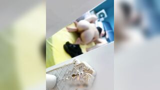 Quay lén thằng bạn dẫn gái về nhà trọ đụ không đóng cửa phòng
