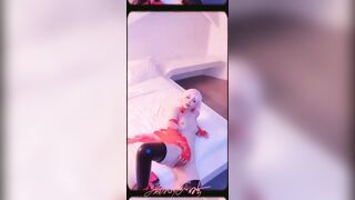 gái xinh dáng ngon bướm hồng múp cosplay anime cực đẹp