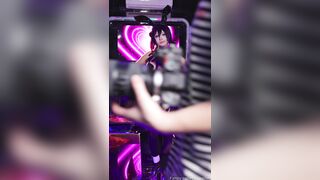 Yuuemilyn cosplay cô thỏ đen vú bự xinh đẹp dâm đãng để chụp ảnh khiêu dâm