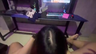 Chơi game thua bắt em họ bú cu trút giận