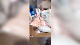 Đánh bài djt nhau với 2 MBBG Đồng nghiệp, Vú To thủ dâm Bú Cu Live sex