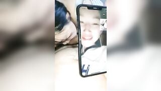Chịch gái, gọi video cho con bạn thân xem mình đang chịch