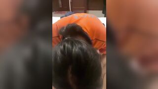 Em sinh viên năm nhất Hutec bú cu cho anh họ