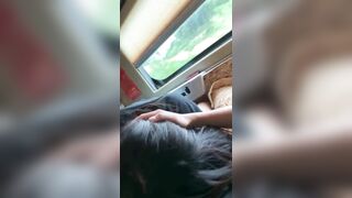 Bắt con bạn thân bú cu trên xe lửa về quê ăn Tết