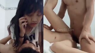 Thu Tuyền 2k6 Vừa Nghe Đt Vừa Địt Tư Thế Cưỡi Ngựa