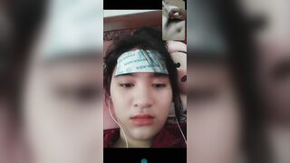 Gọi video thấy mặt cho anh thủ dâm p1