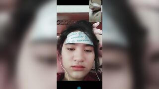 Gọi video thấy mặt cho anh thủ dâm p1