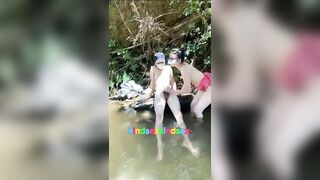 Em gái đu suối chơi bị người lạ hiếp dâm P2