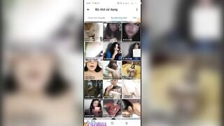Dụ em học sinh chat sex đút móc áo vào lồn