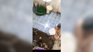 Quay lén em học sinh zú mới nhú tắm 2, đky kênh ib tui cho xem cơ thể nhó
