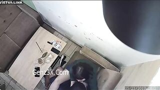 Cặp Đôi Trẻ Trong Quán Cà Phê Địt Nhau Trên Ghế