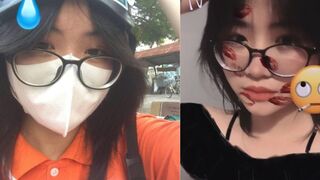 Sex nữ sinh đã dâm lại còn đeo kính