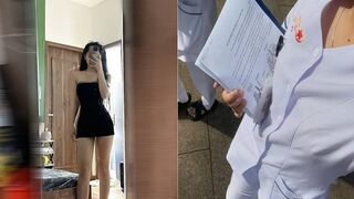 Gái xinh trường Y chân dài