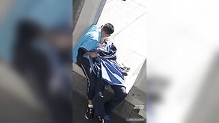 Clip quay lén 2 em học sinh love rủ nhau ra sau trường làm chuyện đó
