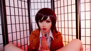 Zirael_Rem cosplay Mikasa Ackerman