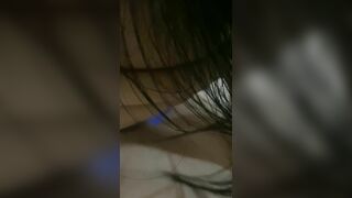 Em gái 2k8 tập tành bú cu