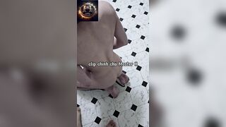 bé cún dễ thương đc ba trói rồi dắt đi chơi