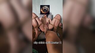 trói và cum cho bé cún dễ thương nè