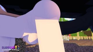 Minecraft sex: amber bị ma allie nhập cho ngựa đụ