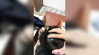 Xin mẹ qua nhà bạn học thêm, em học sinh c3 bị bạn trai xả tinh vào mồm