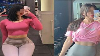 Em gái tập gym cưỡi ngựa cực sung