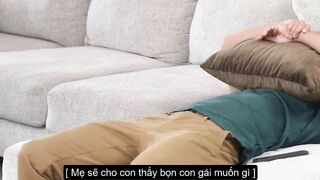 Con trai ngoan được mẹ kế dạy đụ gái