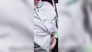 làm thêm ca đêm em sinh viên trốn trong kho chat sex với trai lạ