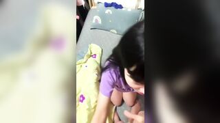 địt em sinh viên váy tím mông to vú bự mặt dâm đãng nhưng mà đeo khẩu trang
